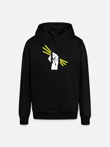 Leuchtstäbchen - Knicklicht - Faust - Stanley/Stella Unisex Hoodie SOUNDER - Schwarz