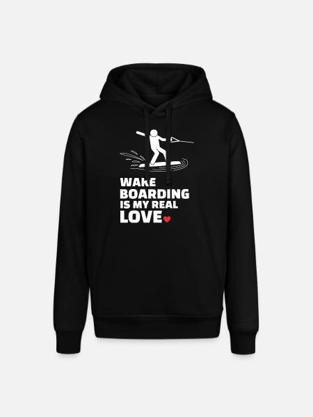 J’adore le wakeboard - Sweat à capuche SOUNDER Stanley/Stella Unisexe - noir