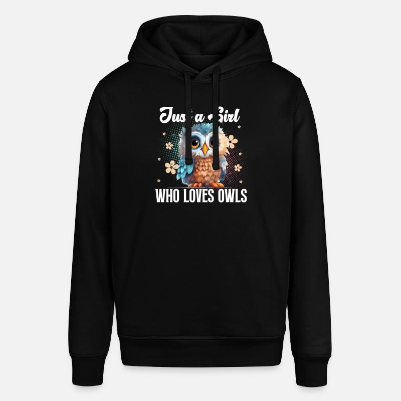 Eule Eulen - Stanley/Stella Unisex Hoodie SOUNDER - Schwarz