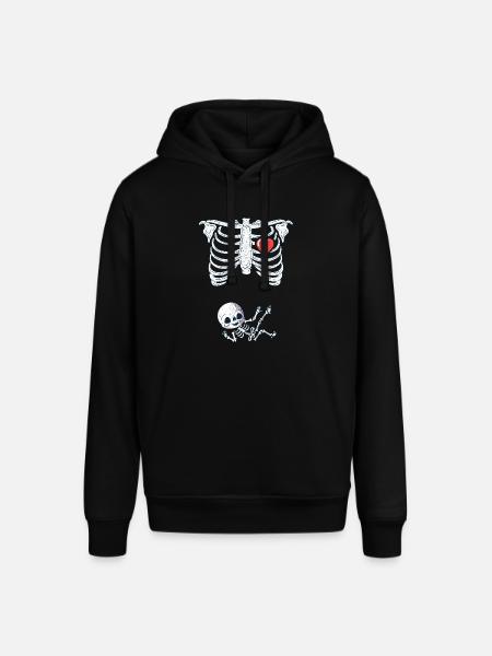 Funny Pregnancy Halloween Baby Mom Skeleton - Stanley/Stella SOUNDER Unisex Hoodie - black