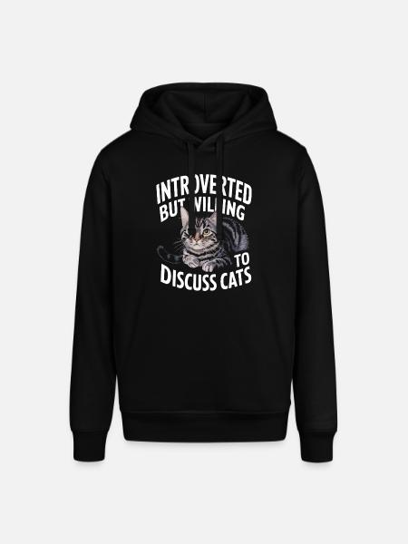 Introvert, antisocial, introvert - Stanley/Stella SOUNDER Unisex Hoodie - black