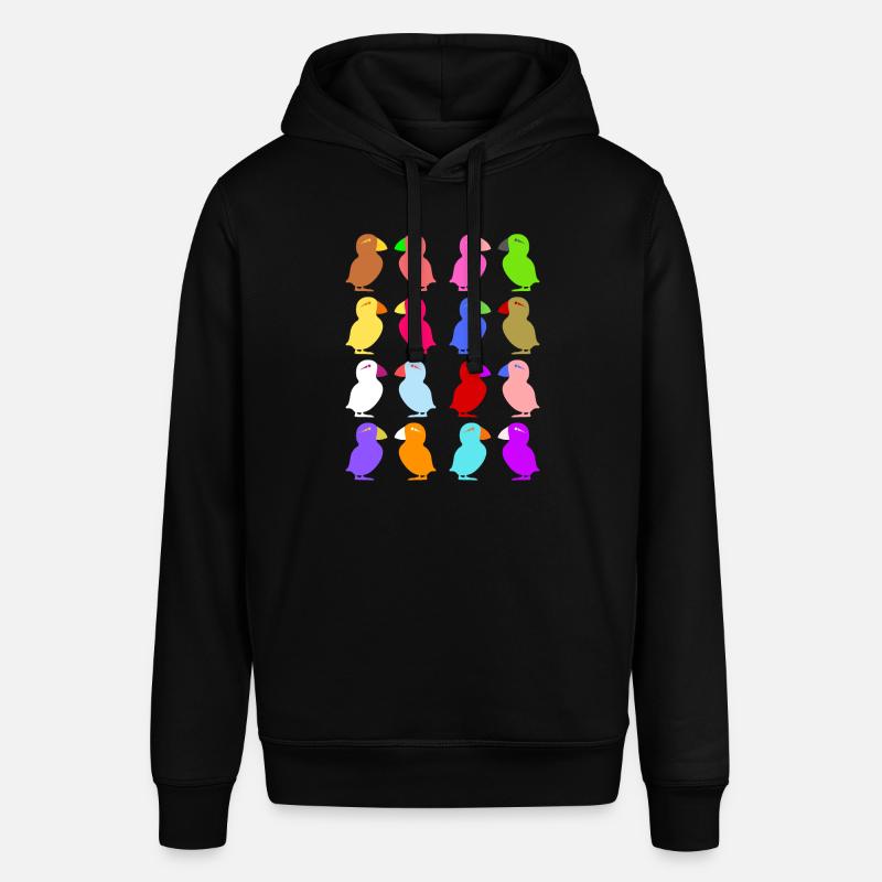 Puffin Perroquets graphiques mignons - Sweat à capuche SOUNDER Stanley/Stella Unisexe - noir