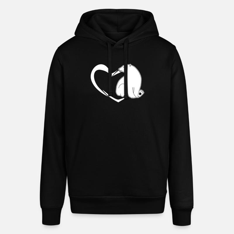 Eisbär Eisbären Herz - Stanley/Stella Unisex Hoodie SOUNDER - Schwarz