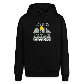Harz Urlaub Harzer Wandern - Stanley/Stella Unisex Hoodie SOUNDER - Schwarz - Vorne - Alina (178cm) & Michal (187cm)