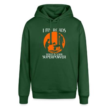 Straßenwärter Straßenbau Straßenbauer - Stanley/Stella Unisex Hoodie SOUNDER - Flaschengrün - Vorne - Alina (178cm) & Michal (187cm)
