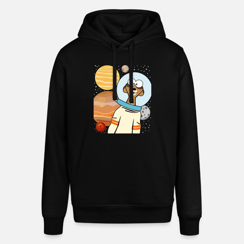 Astronaute suricate dans l’espace - Sweat à capuche SOUNDER Stanley/Stella Unisexe - noir
