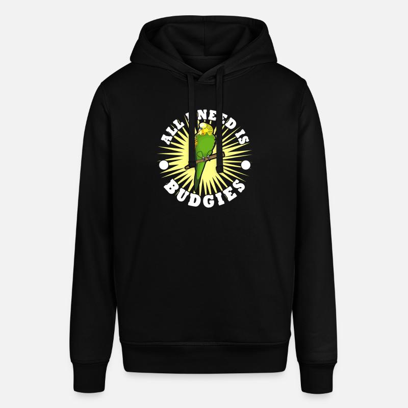 Perruche Perruche Budgerigar - Sweat à capuche SOUNDER Stanley/Stella Unisexe - noir