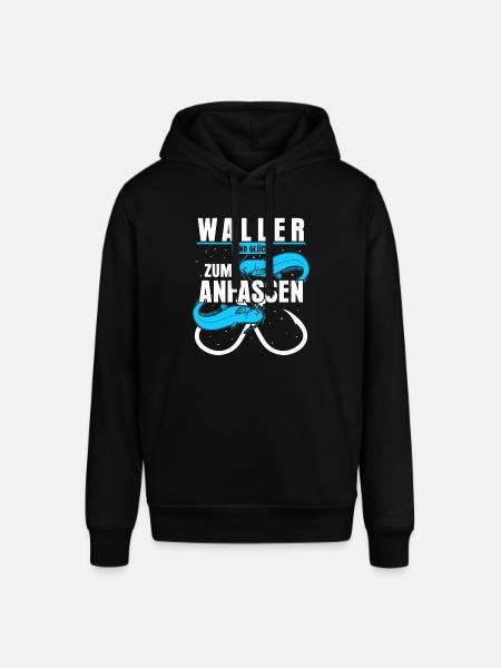 Angeln Waller Fisch Angler Fischer - Stanley/Stella Unisex Hoodie SOUNDER - Schwarz