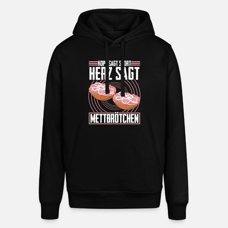 Hackfleisch Mett Mettbrötchen - Stanley/Stella Unisex Hoodie SOUNDER - Schwarz