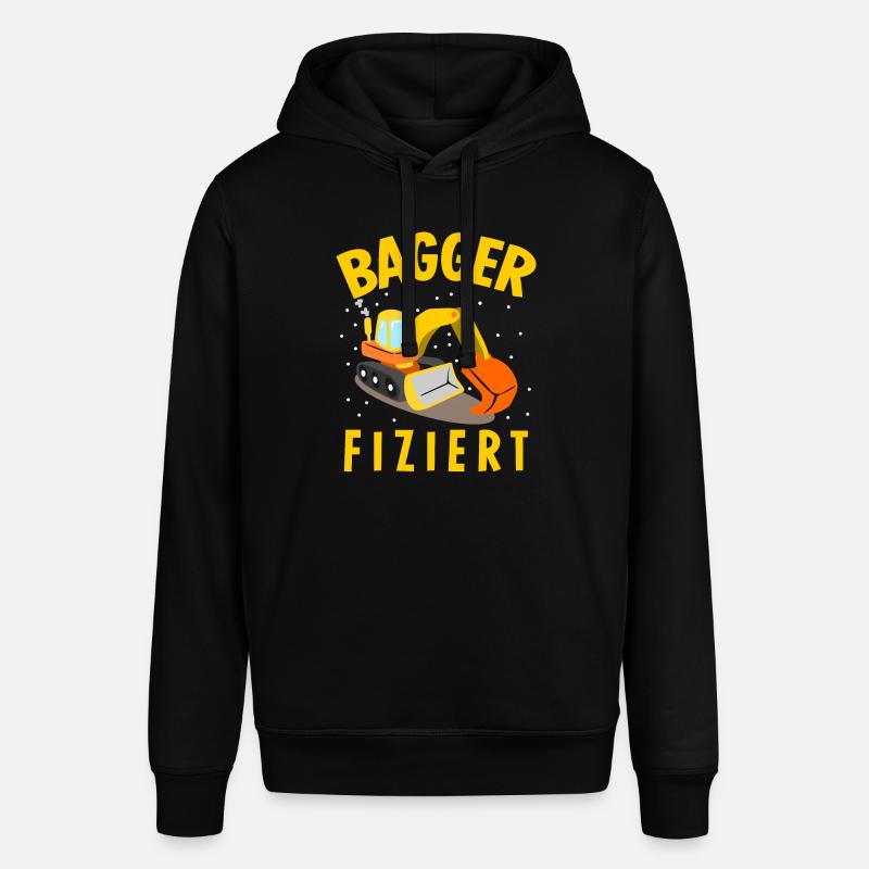Baggerfahrer Baustelle Bagger - Stanley/Stella Unisex Hoodie SOUNDER - Schwarz