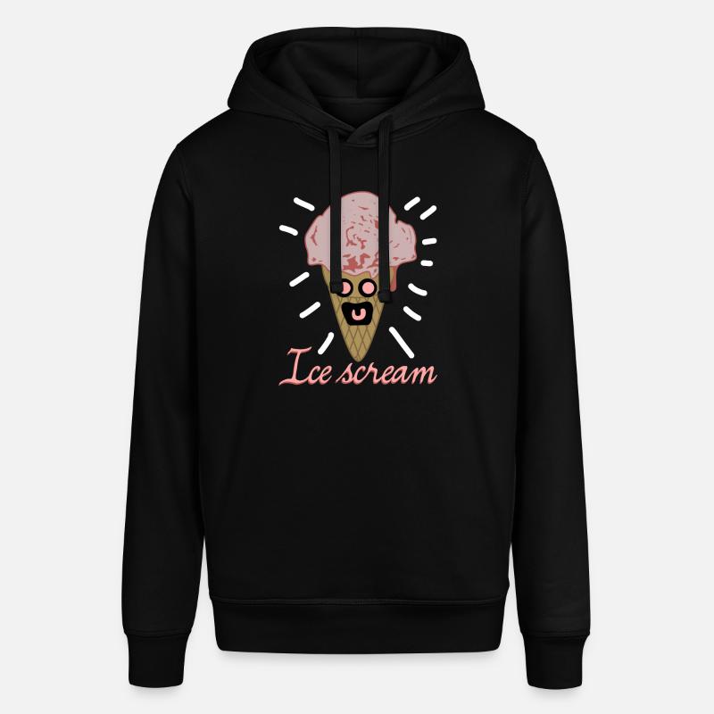 Crème glacée Crème glacée Ghost - Sweat à capuche SOUNDER Stanley/Stella Unisexe - noir