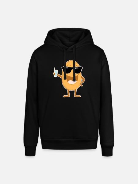 Party potato with sunglasses - Stanley/Stella SOUNDER Unisex Hoodie - black