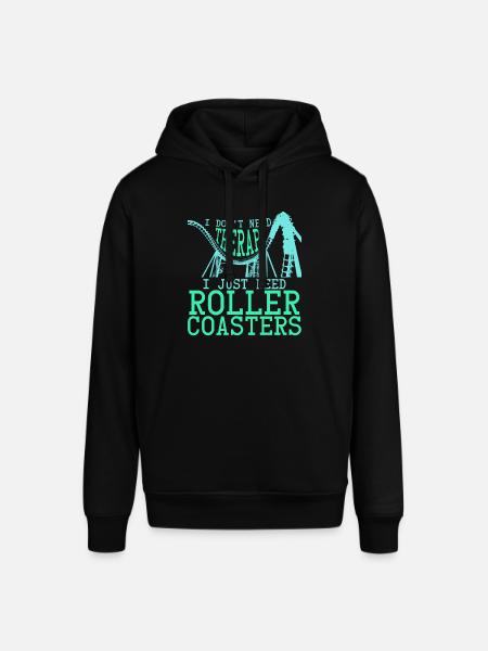Achterbahnfahrer Witz Achterbahn - Stanley/Stella Unisex Hoodie SOUNDER - Schwarz