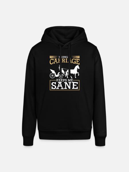 Calèche Cocher Cochers - Sweat à capuche SOUNDER Stanley/Stella Unisexe - noir