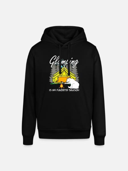 Glamping Camping Camper Hiking Tent - Stanley/Stella SOUNDER Unisex Hoodie - black