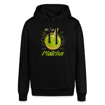 Matcha -grüner Tee - Stanley/Stella Unisex Hoodie SOUNDER - Schwarz - Vorne - Alina (178cm) & Michal (187cm)