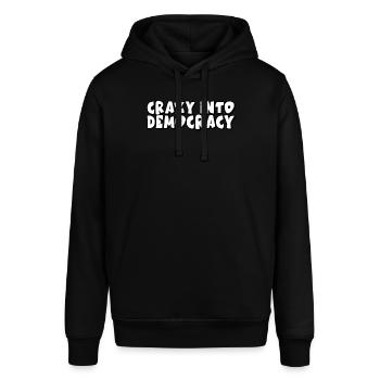 Élections démocratiques Démocratie Démocrate - Sweat à capuche SOUNDER Stanley/Stella Unisexe - noir - Devant - Alina (178cm) & Michal (187cm)