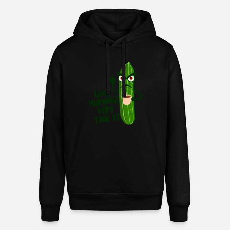 Grumpy Cucumber Cucumbers Pickles - Stanley/Stella Unisex Hoodie SOUNDER - Schwarz