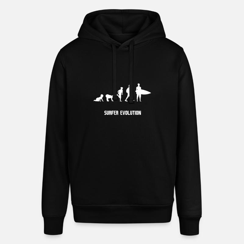 Surfer evolution évolution - Sweat à capuche SOUNDER Stanley/Stella Unisexe - noir
