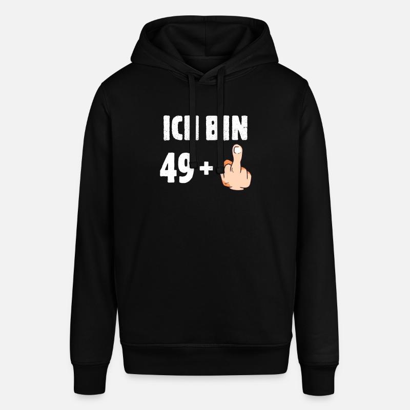 Ich bin 49 plus eins - Stanley/Stella Unisex Hoodie SOUNDER - Schwarz