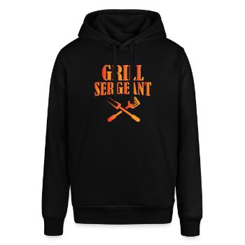 Grill Sergeant - Stanley/Stella SOUNDER Unisex Hoodie - black - Front - Alina (178cm) & Michal (187cm)