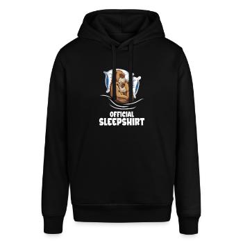 Süßes Erdmännchen Schlafoutfit Kinder Mama Papa - Stanley/Stella Unisex Hoodie SOUNDER - Schwarz - Vorne - Alina (178cm) & Michal (187cm)