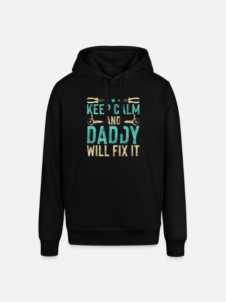 Daddy Will Fix It - DIY - Stanley/Stella SOUNDER Unisex Hoodie - black