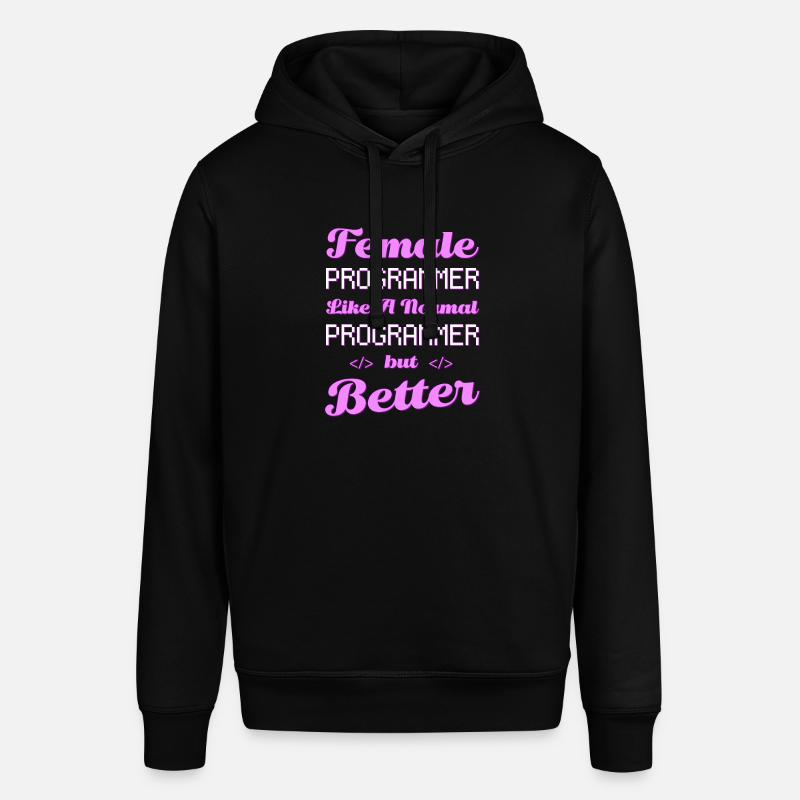 Developer Coder Programmer Female - Stanley/Stella SOUNDER Unisex Hoodie - black