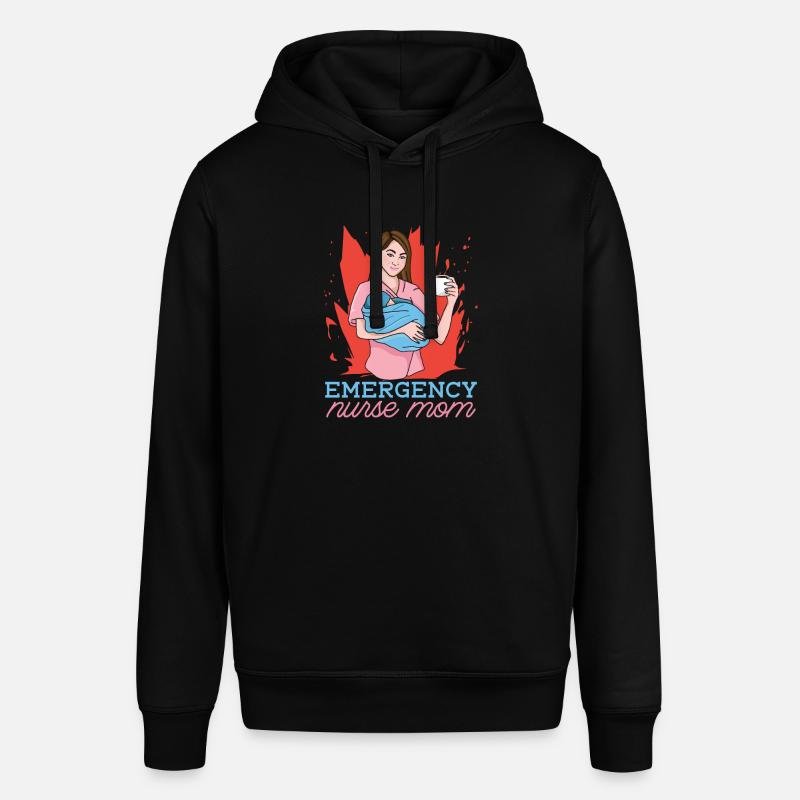 Krankenschwester Mutter Notfall Krankenschwester - Stanley/Stella Unisex Hoodie SOUNDER - Schwarz