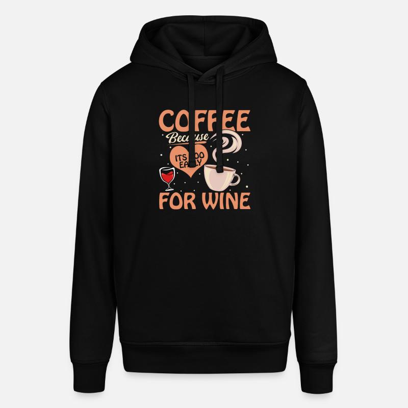 Café Café Café Vin - Sweat à capuche SOUNDER Stanley/Stella Unisexe - noir