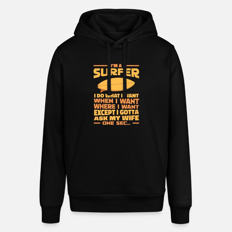 Surfeur Surf - Sweat à capuche SOUNDER Stanley/Stella Unisexe - noir