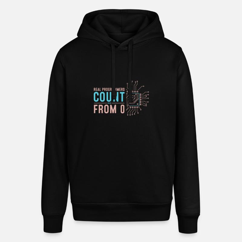 Echte Programmierer zählen bei 0 - Stanley/Stella Unisex Hoodie SOUNDER - Schwarz