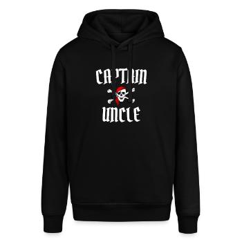Captain Uncle Piraten Onkel - Stanley/Stella Unisex Hoodie SOUNDER - Schwarz - Vorne - Alina (178cm) & Michal (187cm)