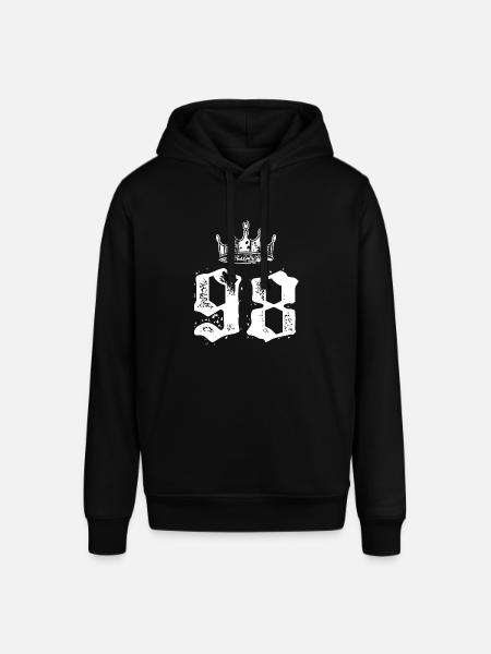 98 Number crown - Stanley/Stella SOUNDER Unisex Hoodie - black