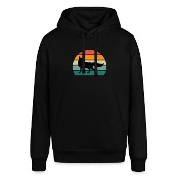 Foxes Fox family Stink like a fox smart - Stanley/Stella SOUNDER Unisex Hoodie - black - Front - Alina (178cm) & Michal (187cm)