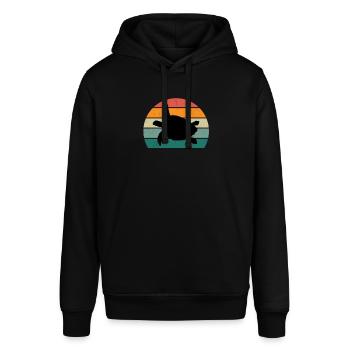 Turtles Turtle Shell Lizard Reptiles Reptiles - Stanley/Stella SOUNDER Unisex Hoodie - black - Front - Alina (178cm) & Michal (187cm)