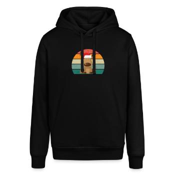 weihnachtsmann heilige nacht stille weihnachten - Stanley/Stella Unisex Hoodie SOUNDER - Schwarz - Vorne - Alina (178cm) & Michal (187cm)