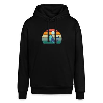 Whales Cetaceans Mammals Marine mammals Whales - Stanley/Stella SOUNDER Unisex Hoodie - black - Front - Alina (178cm) & Michal (187cm)