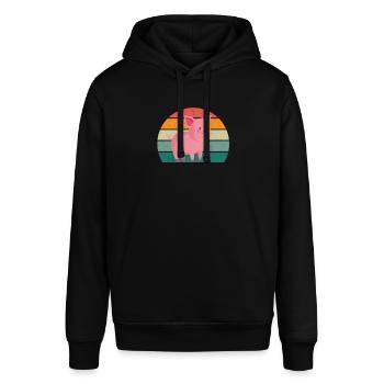 pigs pigs boar pigsty pigsty pig pig - Stanley/Stella SOUNDER Unisex Hoodie - black - Front - Alina (178cm) & Michal (187cm)