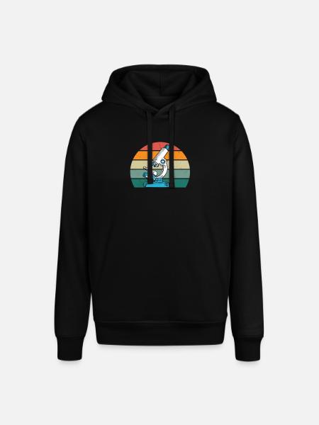 Paramecia tardigrad mikroskop mikrobiologi - Stanley/Stella SOUNDER økologisk unisex-hettegenser - svart