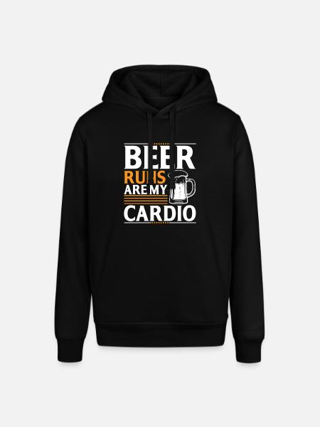 Bierläufe Sind Mein Kardiotraining - Stanley/Stella Unisex Hoodie SOUNDER - Schwarz
