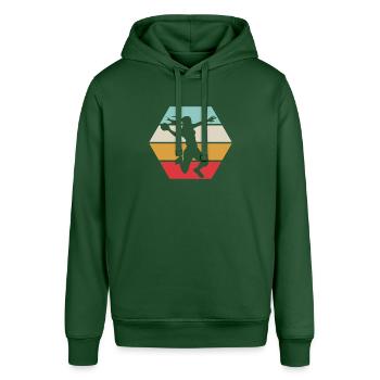 Handball Mädchen / Handball Girl - Stanley/Stella Unisex Hoodie SOUNDER - Flaschengrün - Vorne - Alina (178cm) & Michal (187cm)
