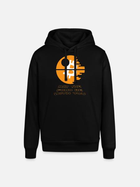 Bitcoin Star og krige 2018 - Death Star - Crypto - Stanley/Stella SOUNDER unisex hoodie - sort