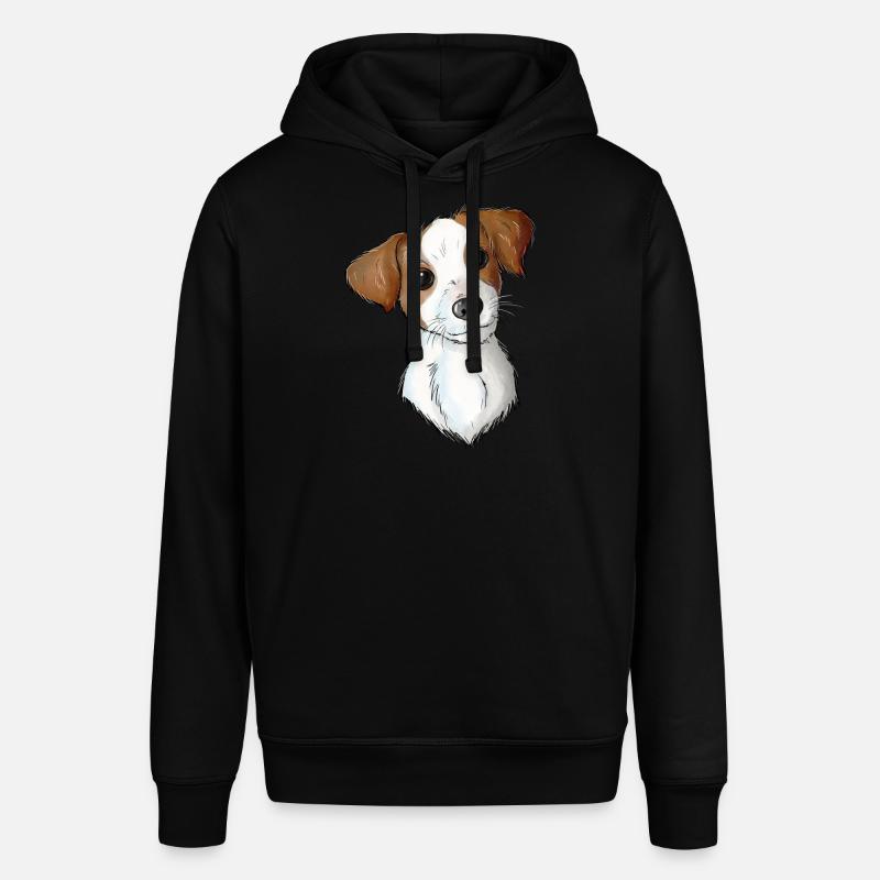 Jack Russell Pattern 2 2 - Stanley/Stella Unisex Hoodie SOUNDER - Schwarz