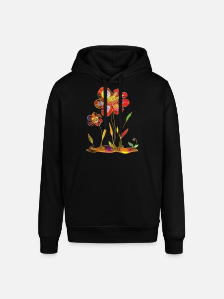 Blumen - Stanley/Stella Unisex Hoodie SOUNDER - Schwarz