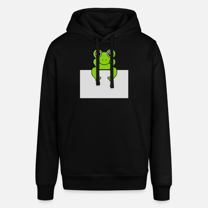 Texte présent Comic Frog - Sweat à capuche SOUNDER Stanley/Stella Unisexe - noir