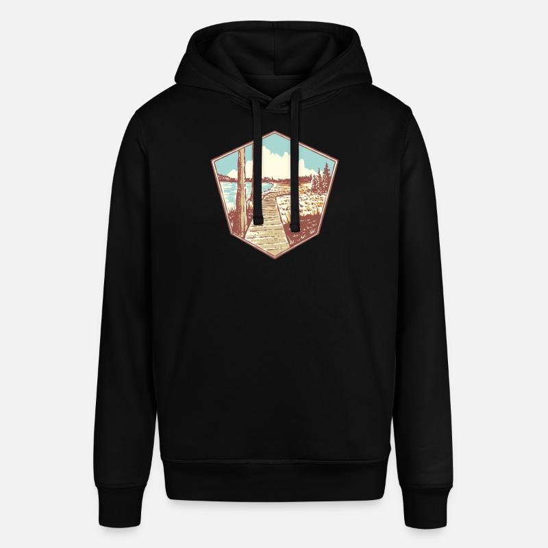 Oderteich Harz Souvenir - Sweat à capuche SOUNDER Stanley/Stella Unisexe - noir