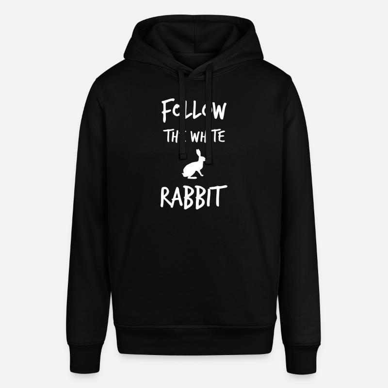Suivez le lapin blanc - Sweat à capuche SOUNDER Stanley/Stella Unisexe - noir