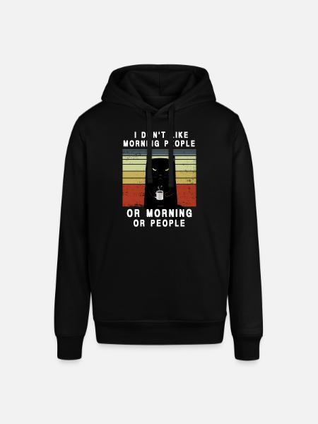 I hate tomorrow people and tomorrow and people - Stanley/Stella SOUNDER Unisex Hoodie - black
