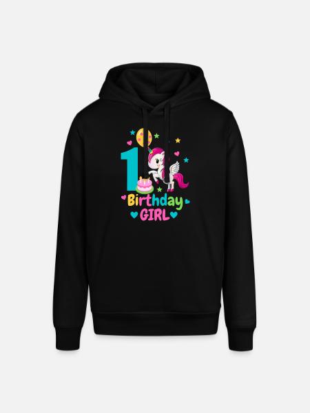 1st birthday. first birthday - Stanley/Stella SOUNDER Unisex Hoodie - black